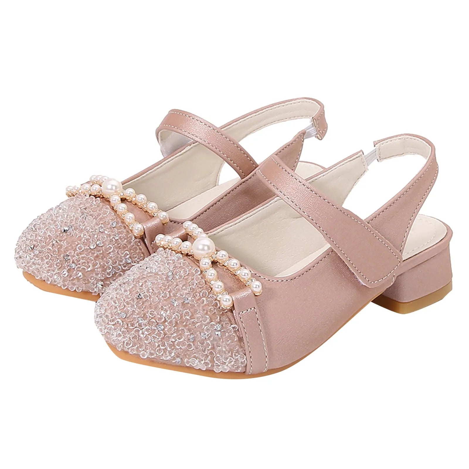 Toddler Girls Water Sandals Girls Sandals Closed Toe Heels Wedding Party Shoes Sequins Bow For Girls Slipper Socks Size 2