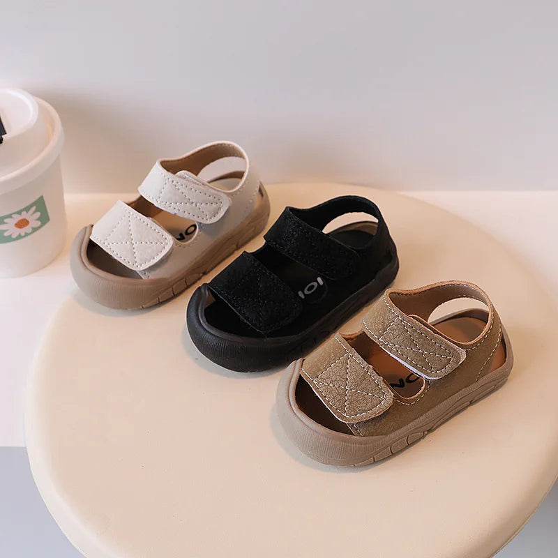 Fashion Girls' Shoes Soft Soled Kids Sandals Simple Baby Shoe Anti Slip Girls Beach Shoes Comfor Girl Sandals