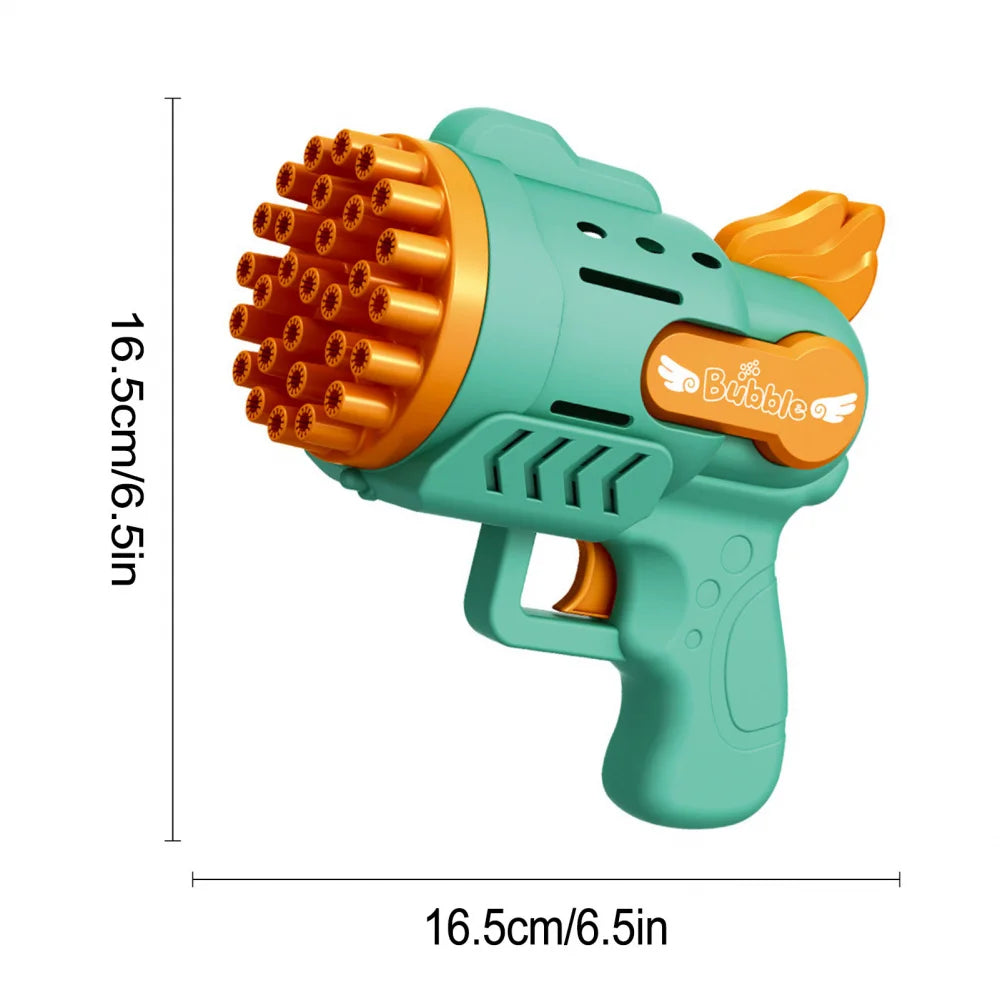 Kids Rocket Bubble Gun Blower 29 Holes Mini Bubble machine Summer Soap bubbles Toys for children girl Boys outdoor games garden