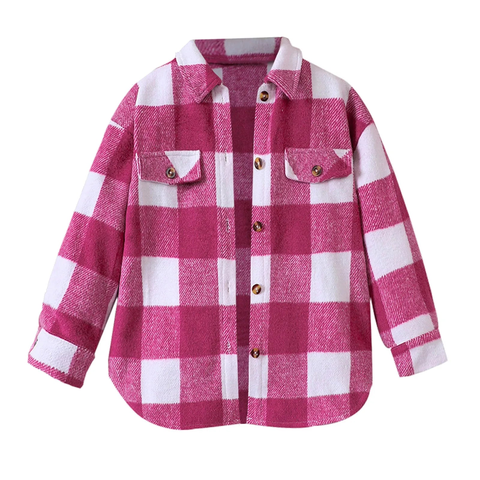 Toddler Winter Coat 5t Autumn Winter Toddler Boys Girls Long Sleeve Shirt Plaid Prints Shirt Tops Outwear For Girl Baby Coats