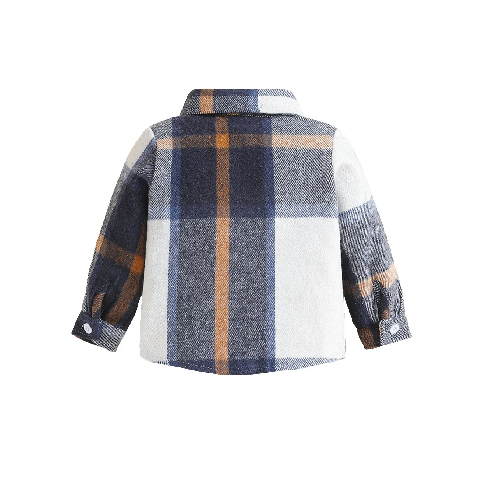 4t Winter Coat Children's Spring New Children's Long Sleeved Lapel Casual Boy Plaid Shirt Coat Kids Boys