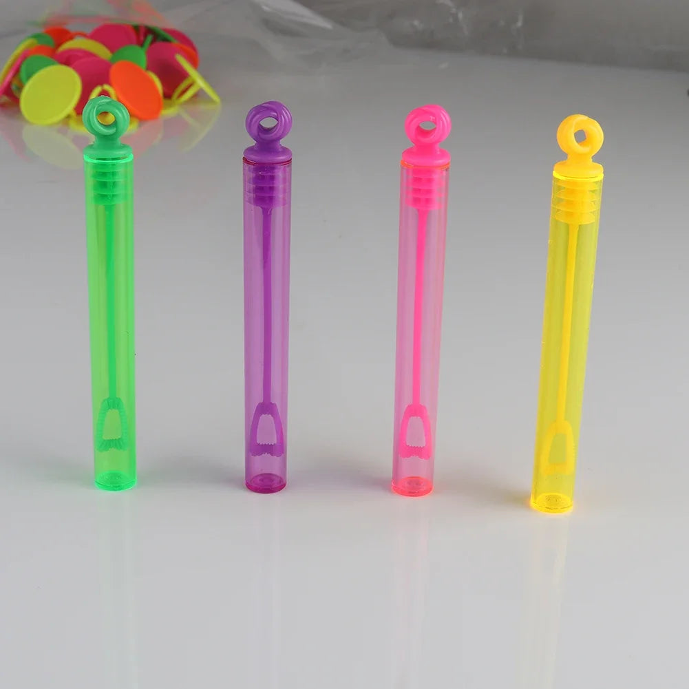 Bubble Soap Bottle Wedding Guests Gifts Colorful Bubble Stick Sets Circular Shape Easter Mini Bubble Wands for Kids Children