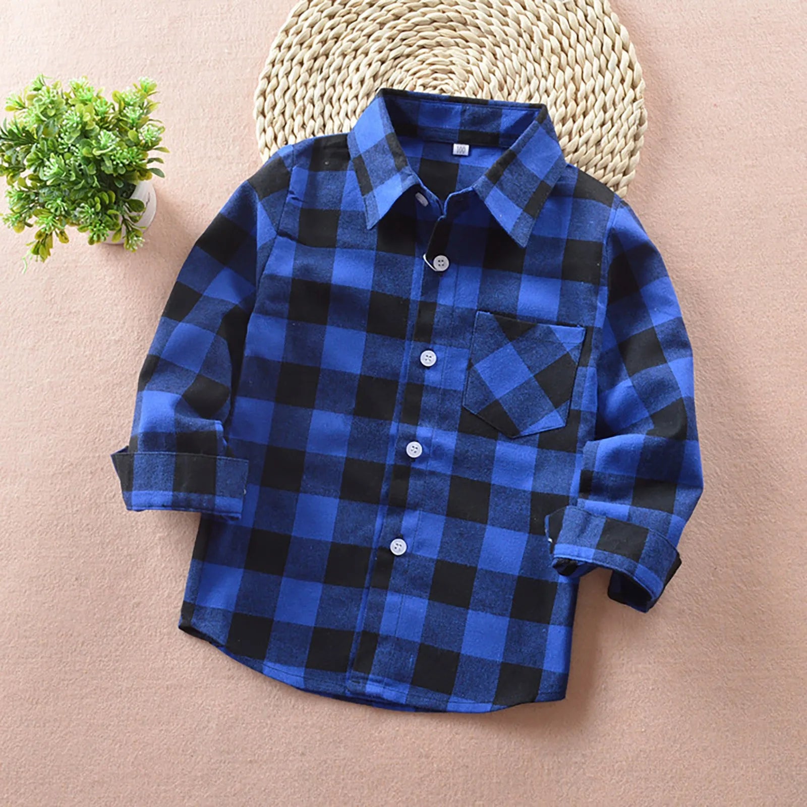 Small Weight Kids' Plaid Shirt – Unisex Checkered Long Sleeve Shirt & Jacket For Boys And Girls Boys Shirt